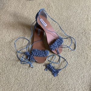 steve madden fringe boho sandals